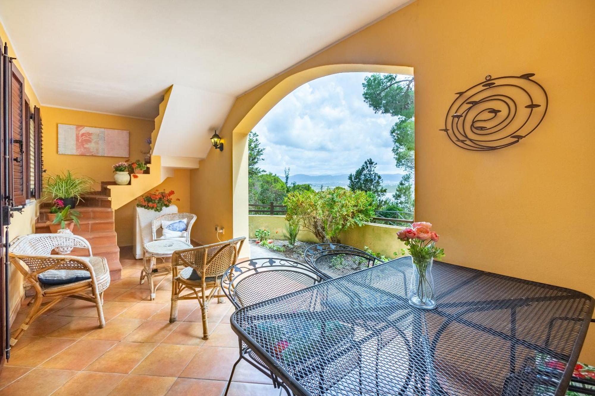 Aetos Home With Shared Swimming Pool - Porto Pino Hill Exterior foto